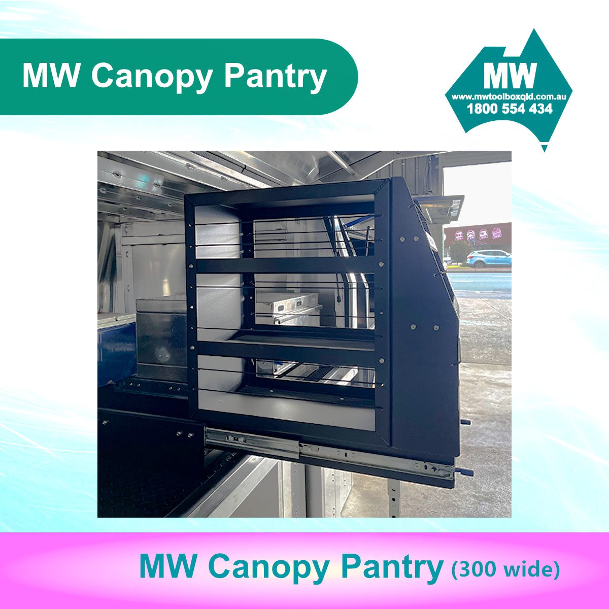 Canopy Pantry (300mm Wide) Canopy Drawer-7