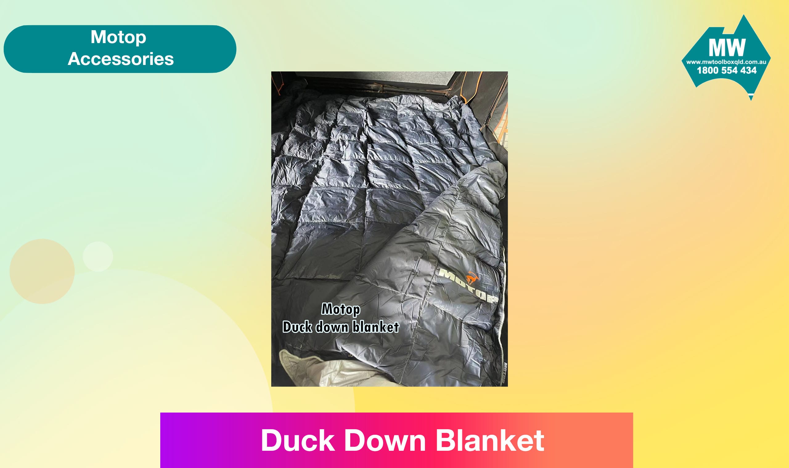 Duck Down Blanket Motop Accessories MW Manufacturing SA