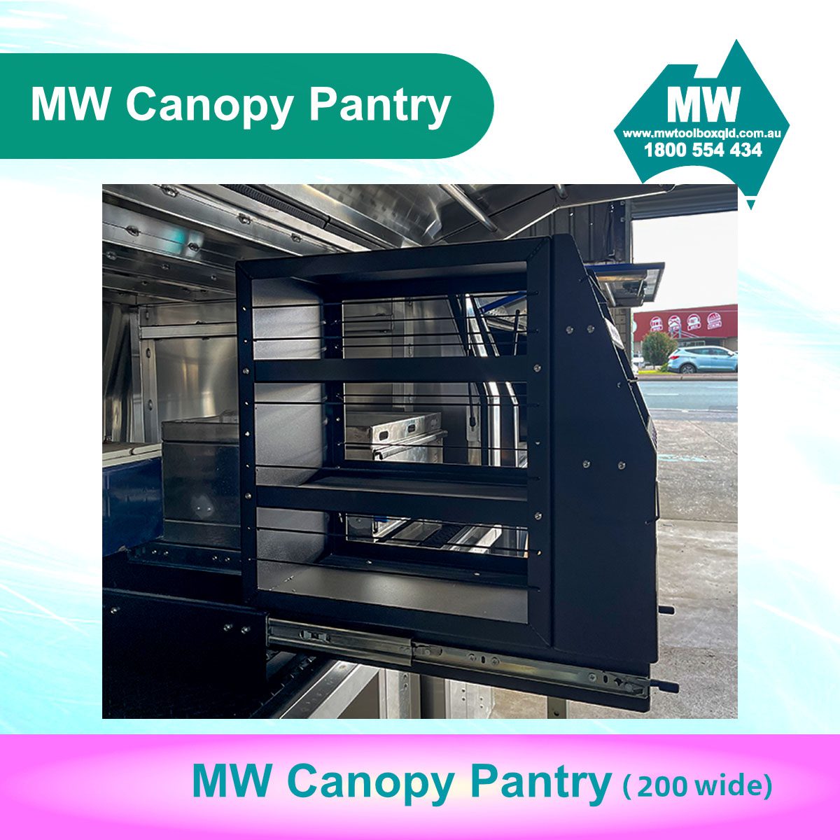 Canopy Pantry (200mm Wide) Canopy Drawer-7