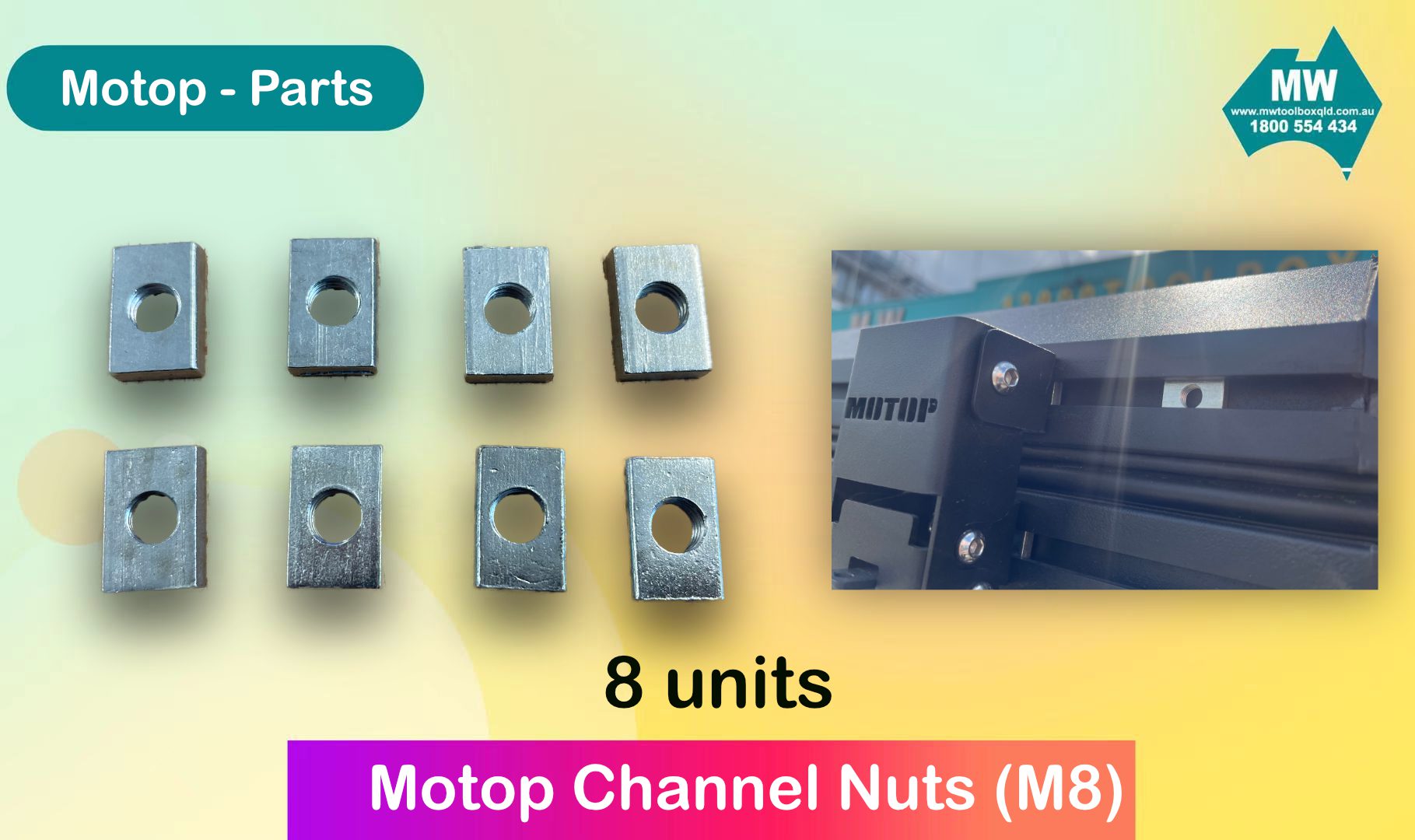 Motop channel nuts