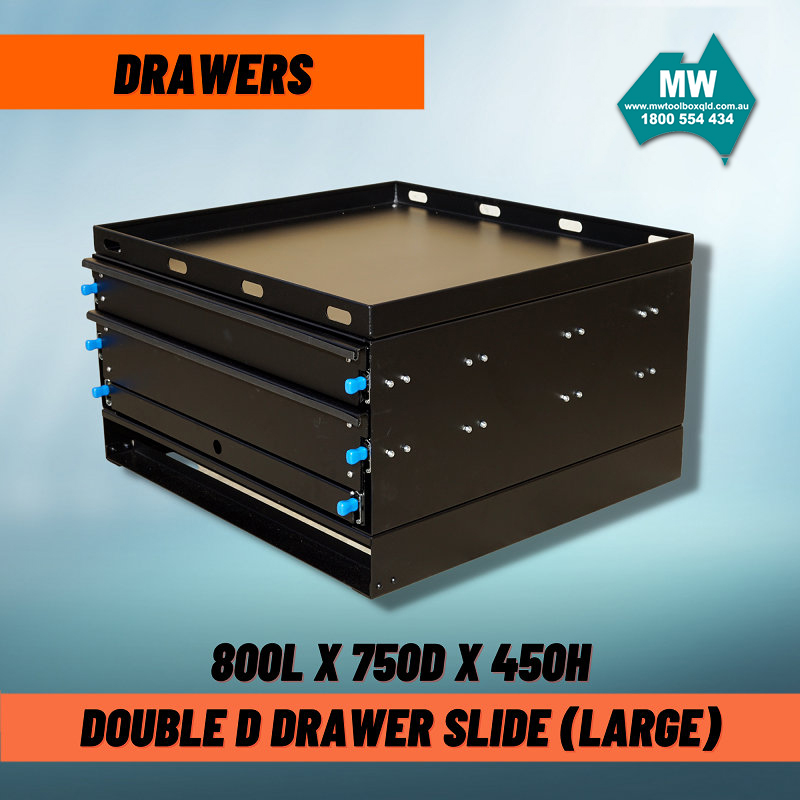 Double D Camping Drawer Black 1