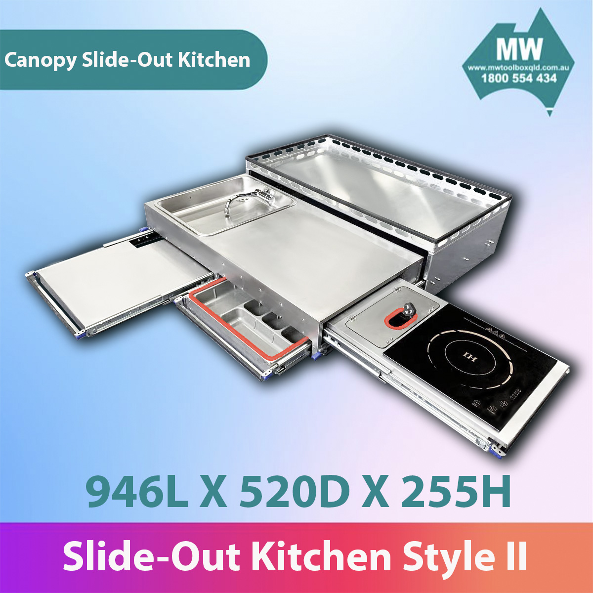MW SLIDE OUT KITCHEN CANOPY KITCHEN STYLE II-3