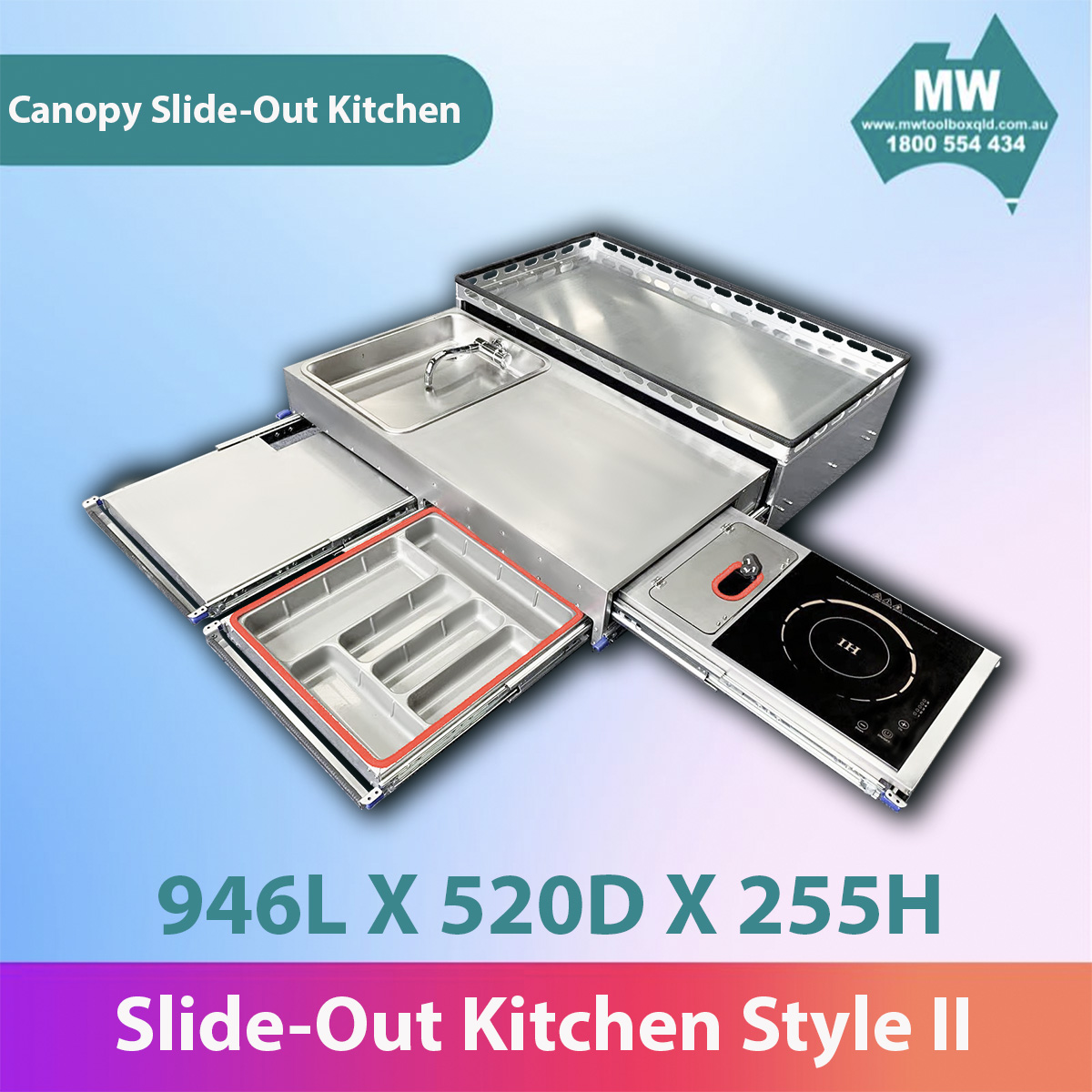 MW SLIDE OUT KITCHEN CANOPY KITCHEN STYLE II-4