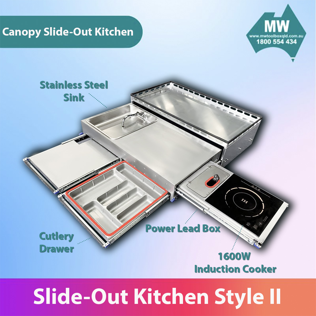 MW SLIDE OUT KITCHEN CANOPY KITCHEN STYLE II-6