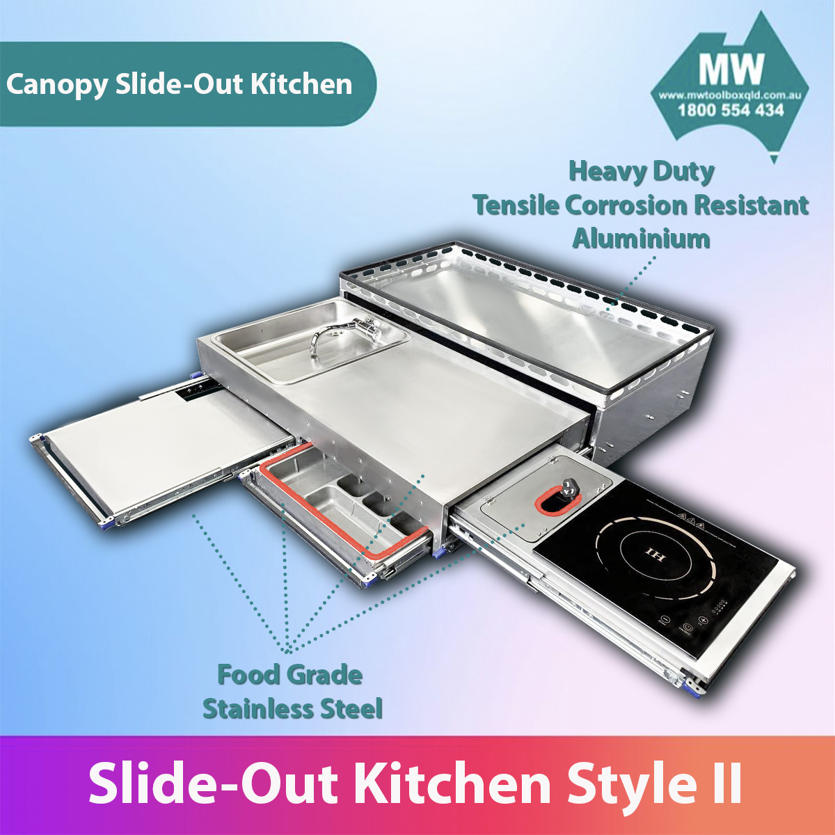 MW SLIDE OUT KITCHEN CANOPY KITCHEN STYLE II-7