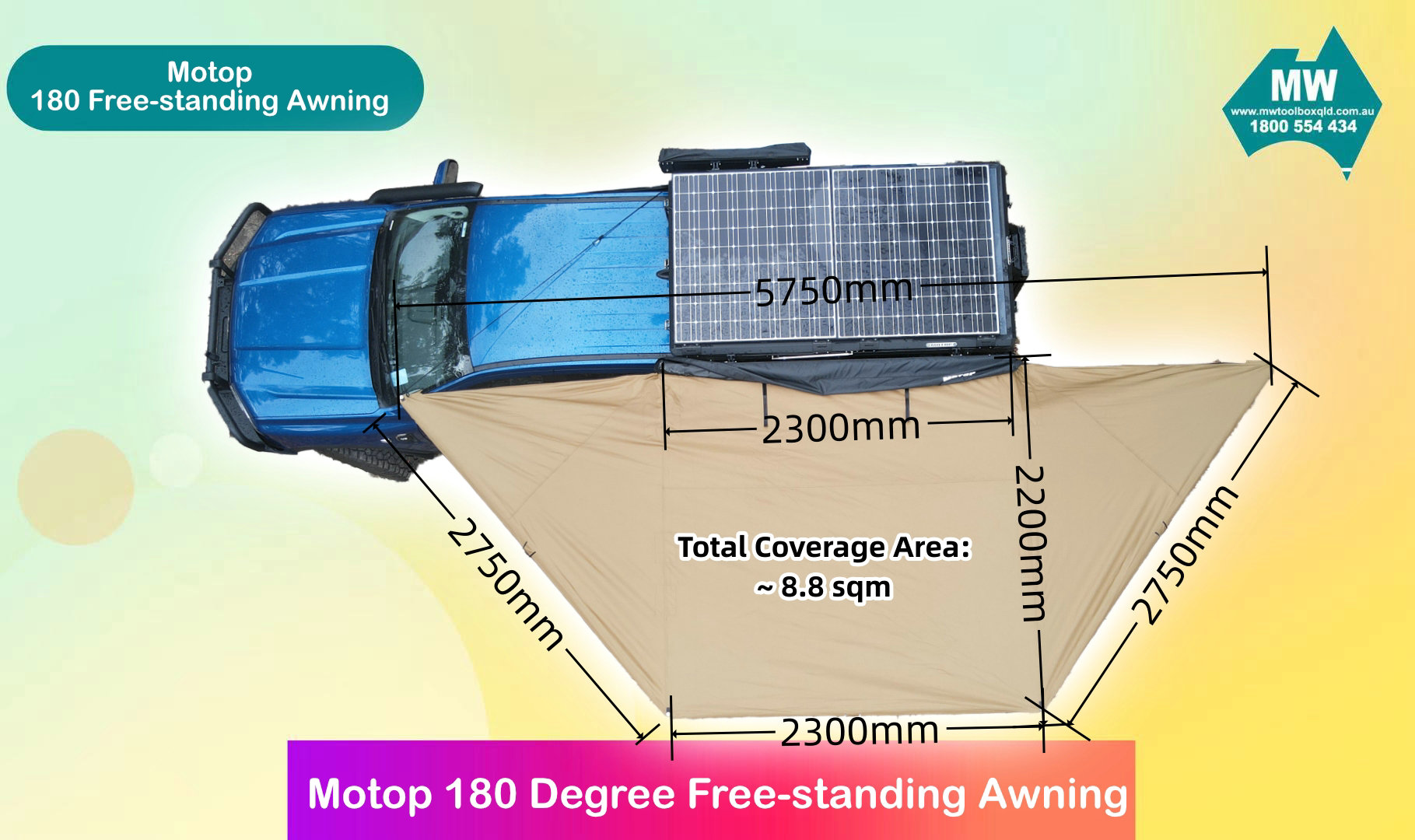 Motop 180 Free-standing Awning (2)
