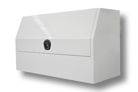 ALUMINIUM TOOLBOX HALF FRONT OPENING TOOLBOX – White Edition